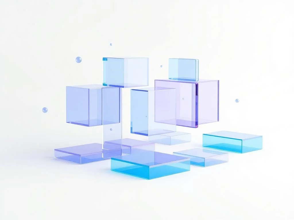 Abstract connected operations platform representing integrated business systems.